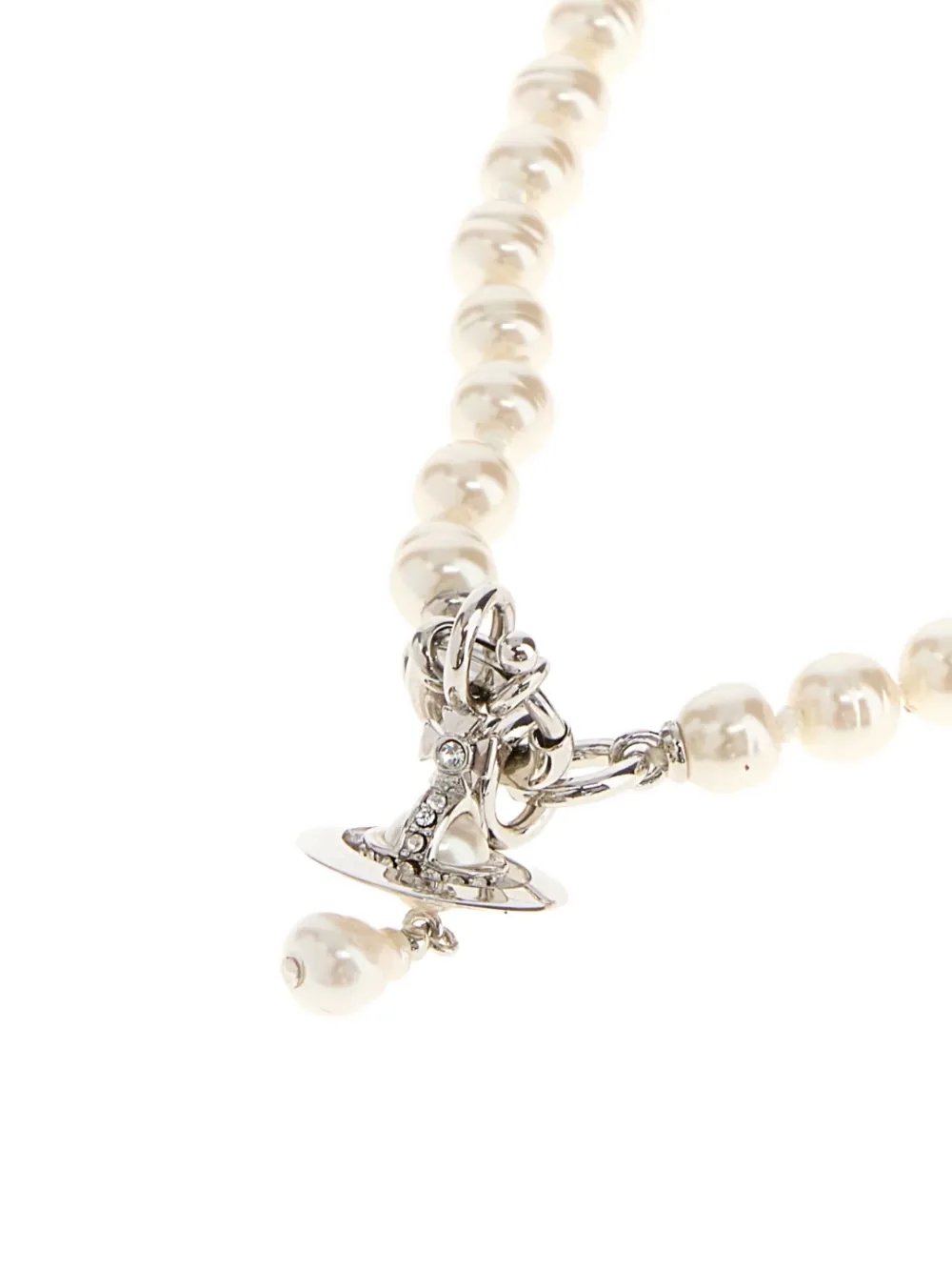 Vivienne Westwood Aleksa halsketting met parel - Wit