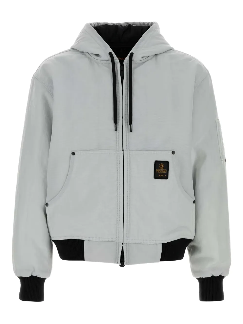 Refrigiwear Ice Nylon Corby Bomber Jacket In White