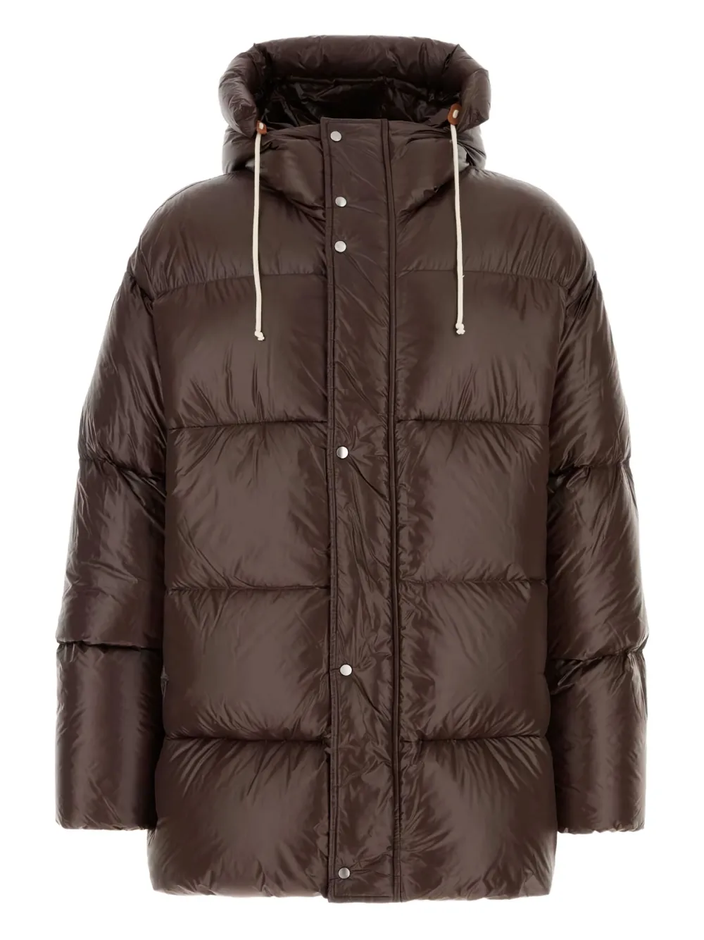 Jil Sander hooded down jacket | Brown | Image 1