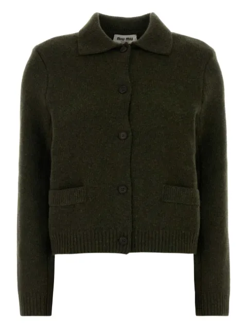 Miu Miu collared pocket cardigan