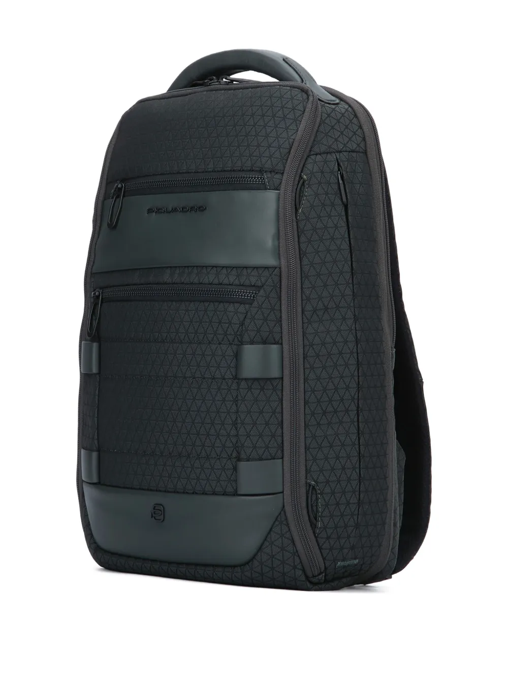 Piquadro Geometric-pattern Backpack In Green