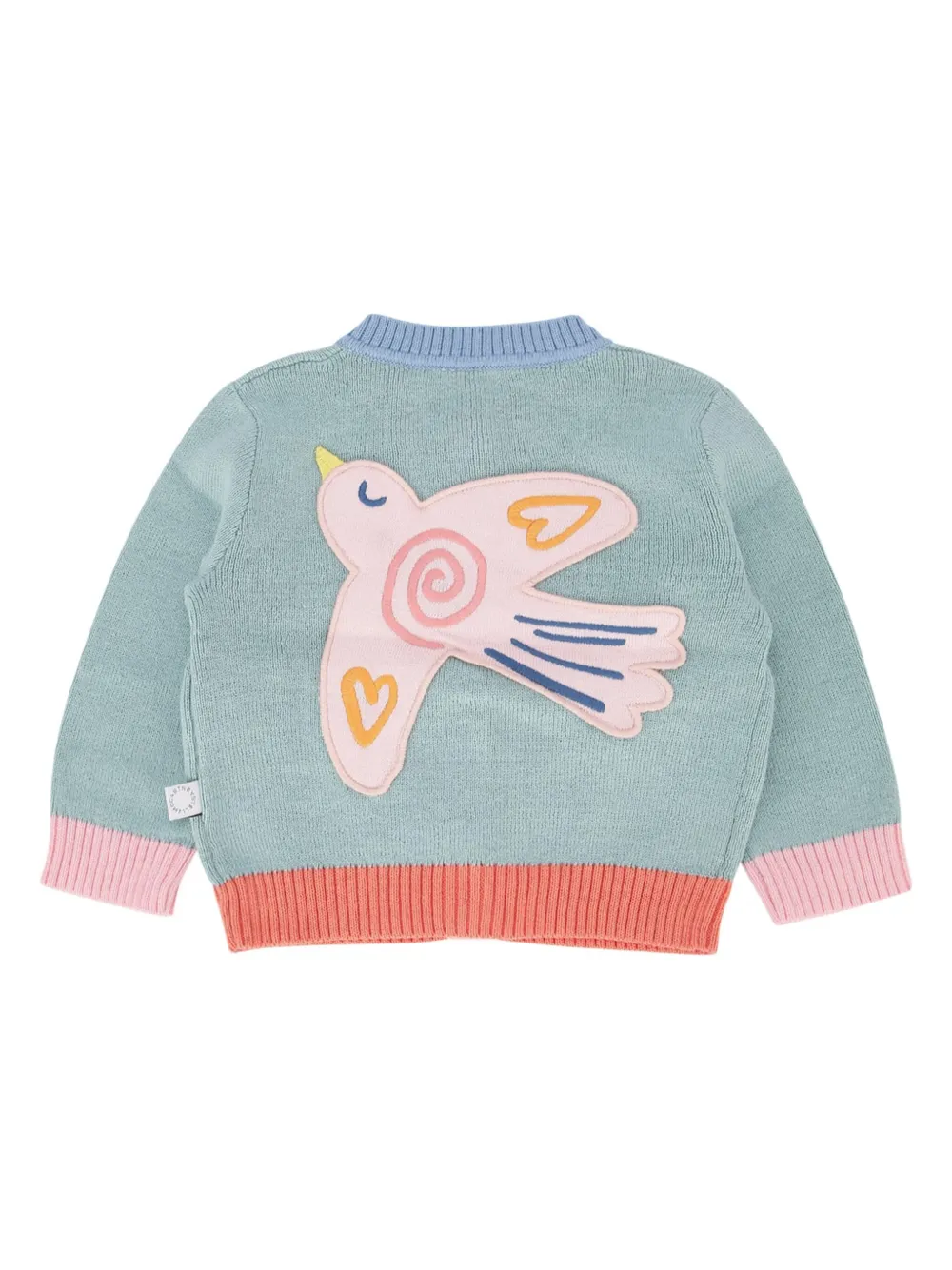 Stella McCartney Kids Vest met vogelapplicatie Blauw