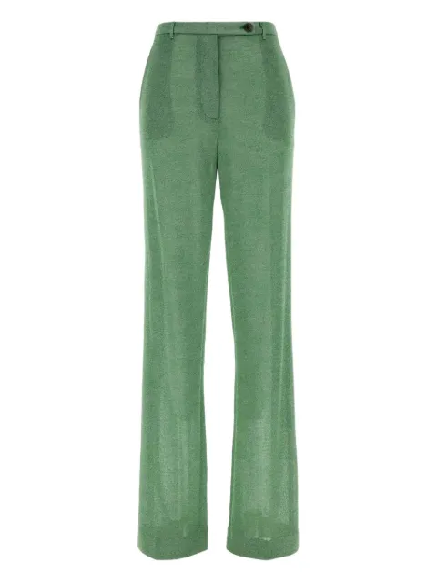 Miu Miu metallic-threading trousers 