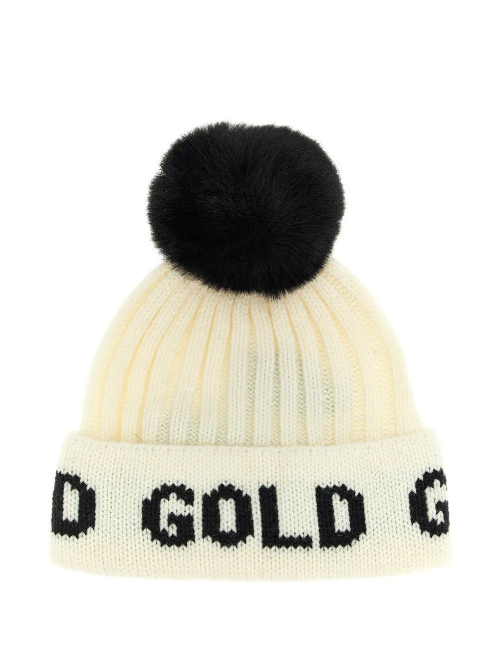 Goldbergh Ribbed Beanie Hat In Neutral