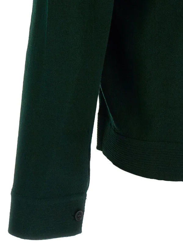 Roberto Collina シャツカラーカーディガン | グリーン | FARFETCH JP