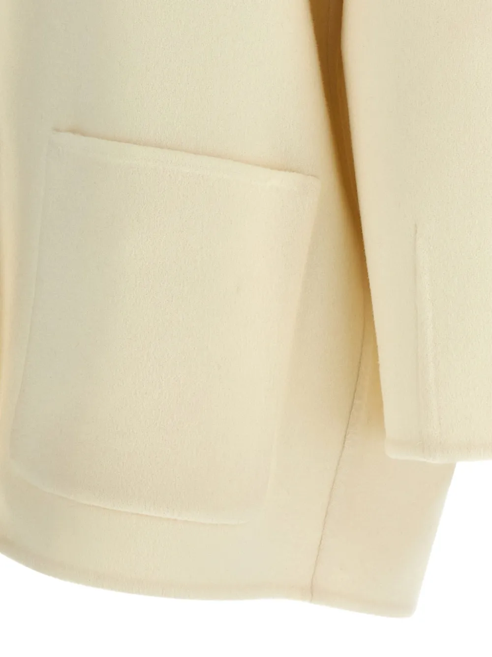 Fabiana Filippi Luxurious Cashmere Outerwear Featuring Collar In Neutral