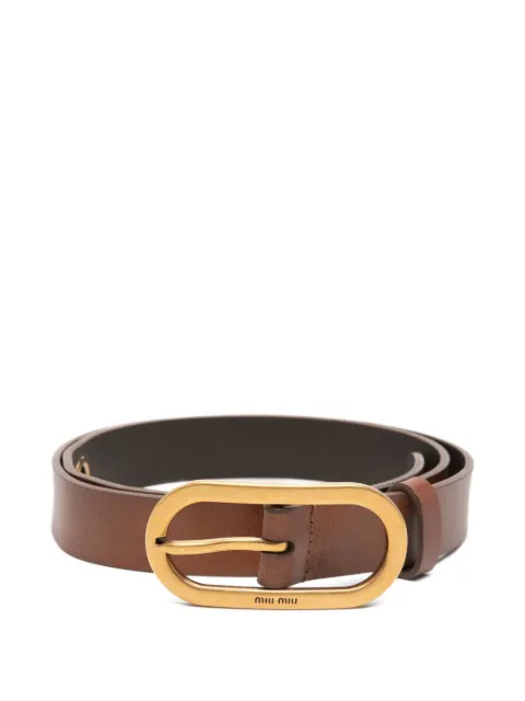 Miu Miu oval buckle belt