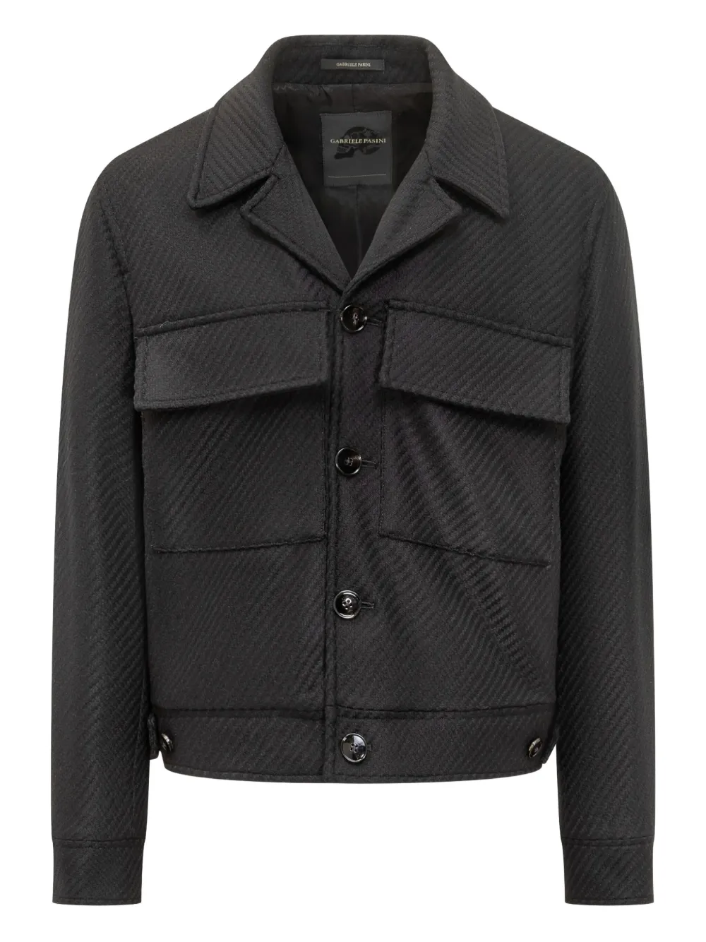 Gabriele Pasini veste à poche à rabat | noir | Image 1
