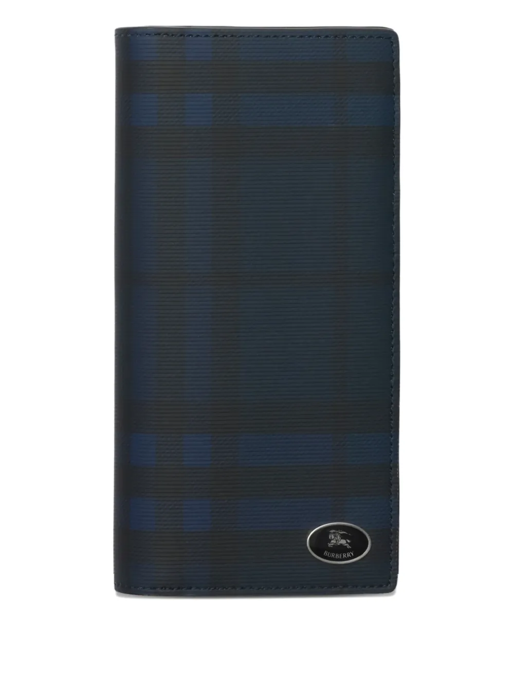 Burberry check logo-plaque wallet | Blue | Image 1