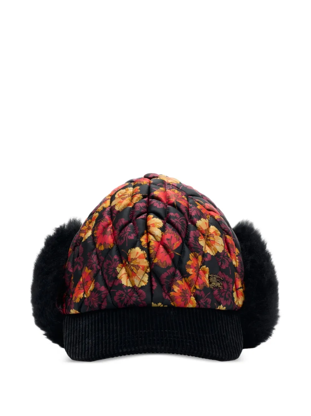 Burberry quilted floral baseball cap | Black | Image 1