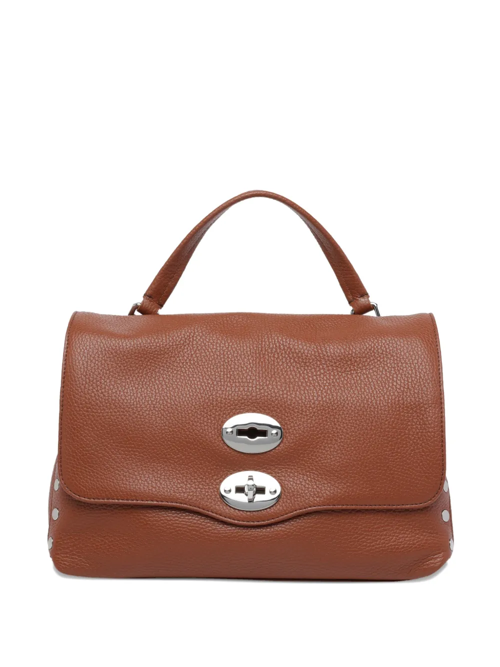 Zanellato small Postina turn-lock tote bag - Marrone