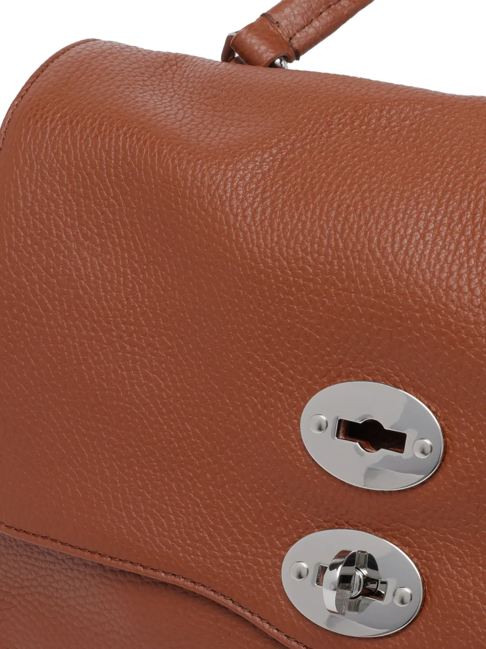 Zanellato Postina kleine shopper met draaislot Bruin