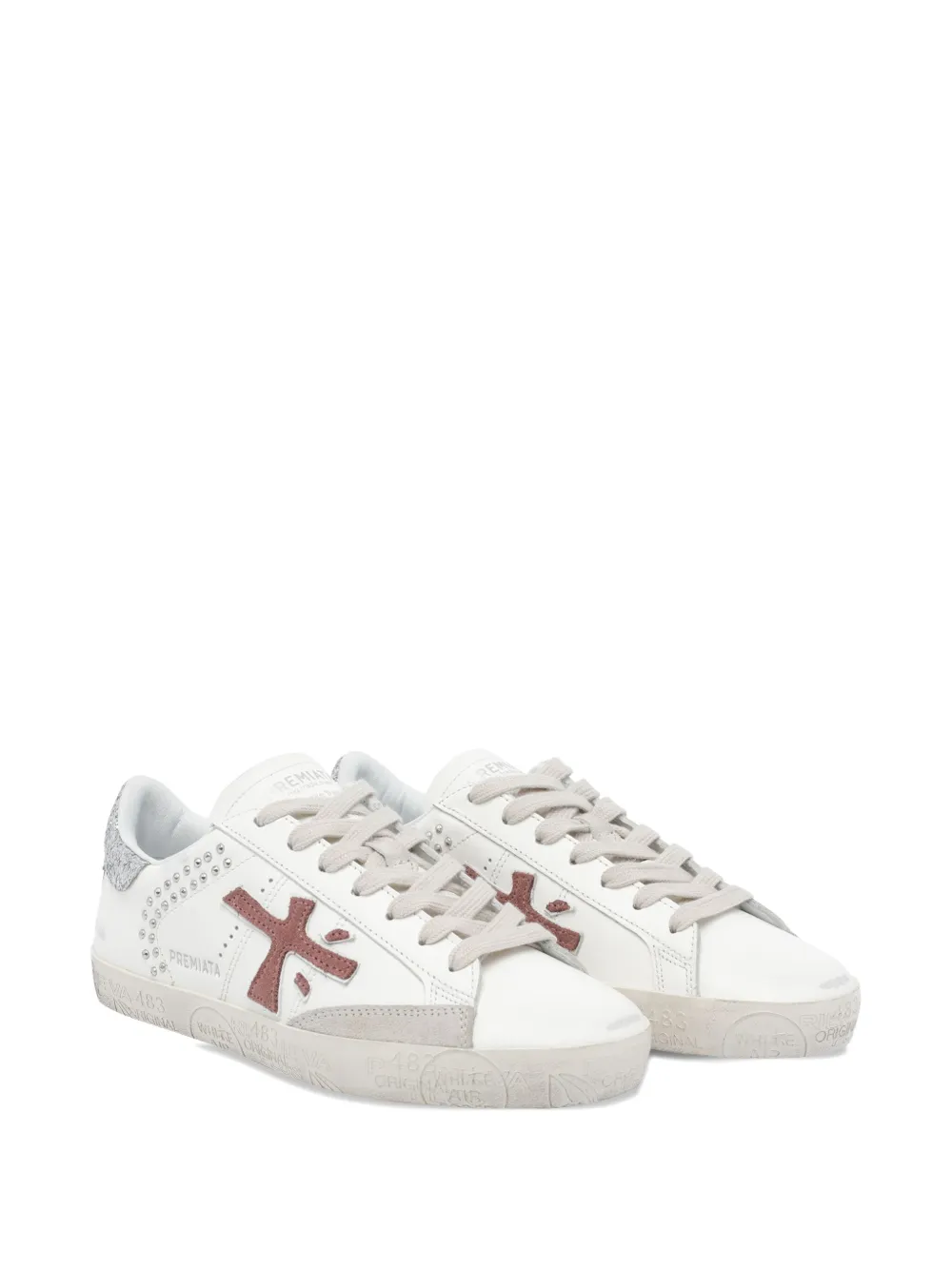 Premiata Stevend 7607 logo studded trainers | Low-Tops | Image 2