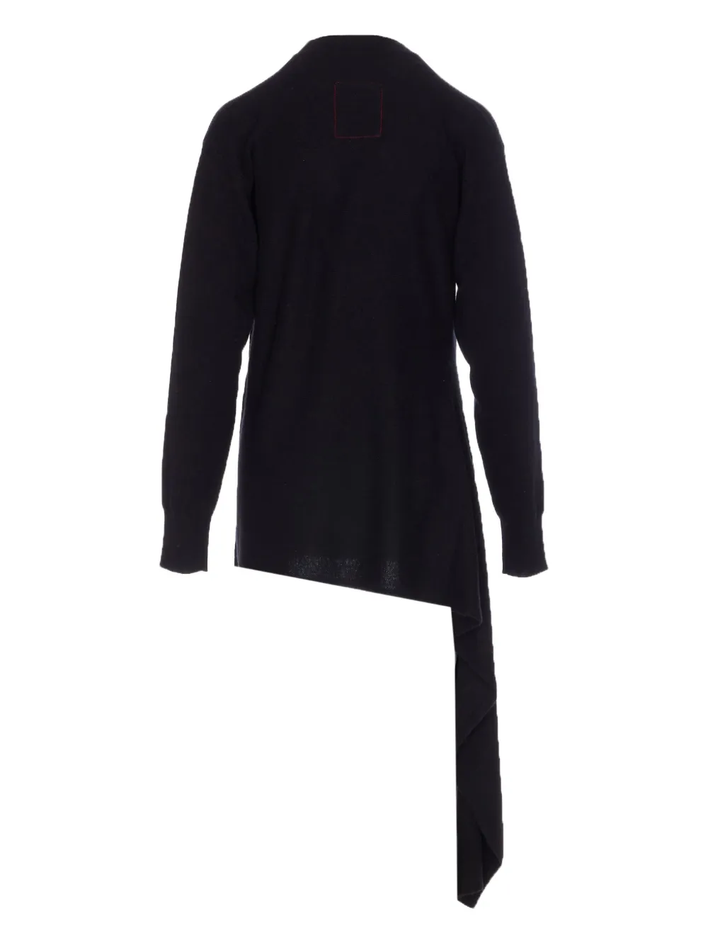 Uma Wang Top met lange mouwen en strik Zwart