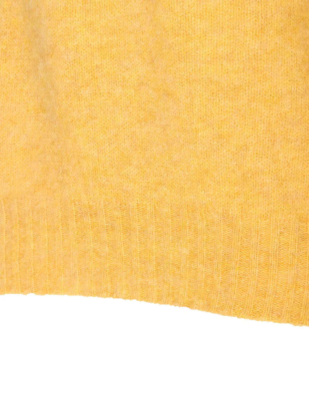 Howlin' Long Sleeve V-neck Sweater With Ribbed Cuffs And Hem In Orange