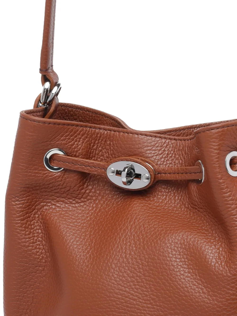 Zanellato Structured Shoulder Bag Featuring Adjustable Strap In Brown