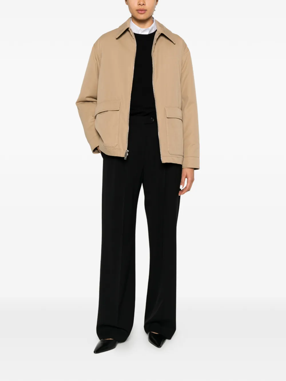 The Row Aurelius jack met rits Beige