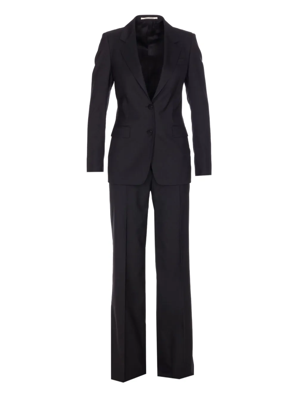 Tagliatore Notched Lapel Jacket Long Sleeves Pockets In Black