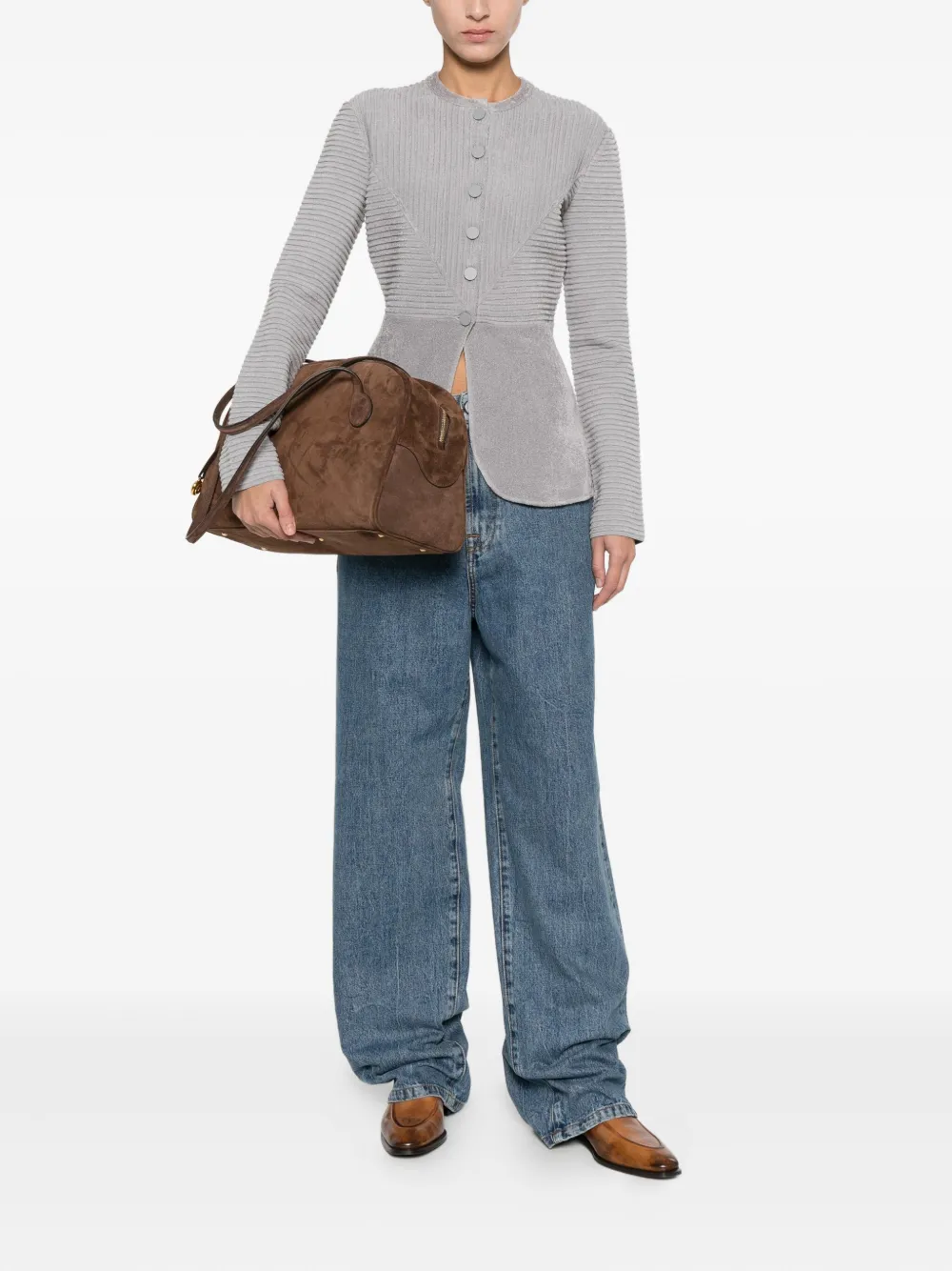 Emporio Armani buttoned textured jacket | Fitted Jackets | Image 2