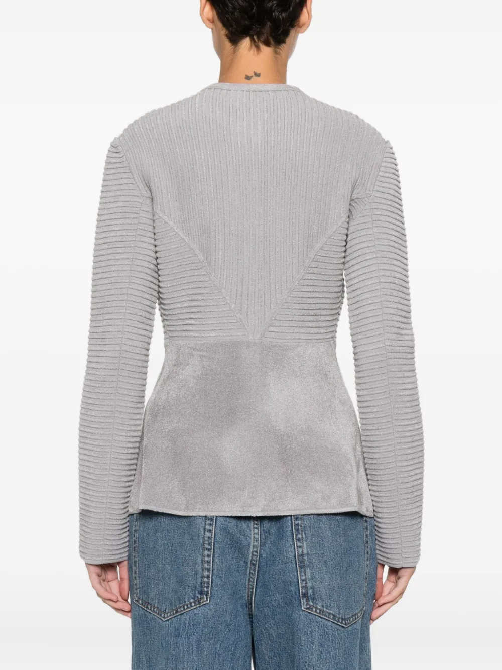 Emporio Armani Jack met knopen en textuur Grijs