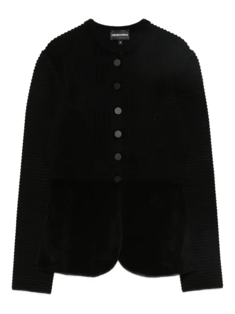 Emporio Armani buttoned textured jacket