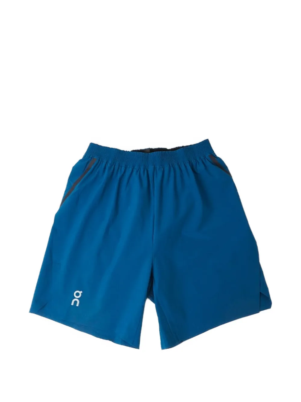 On elastic waist track shorts - Blu