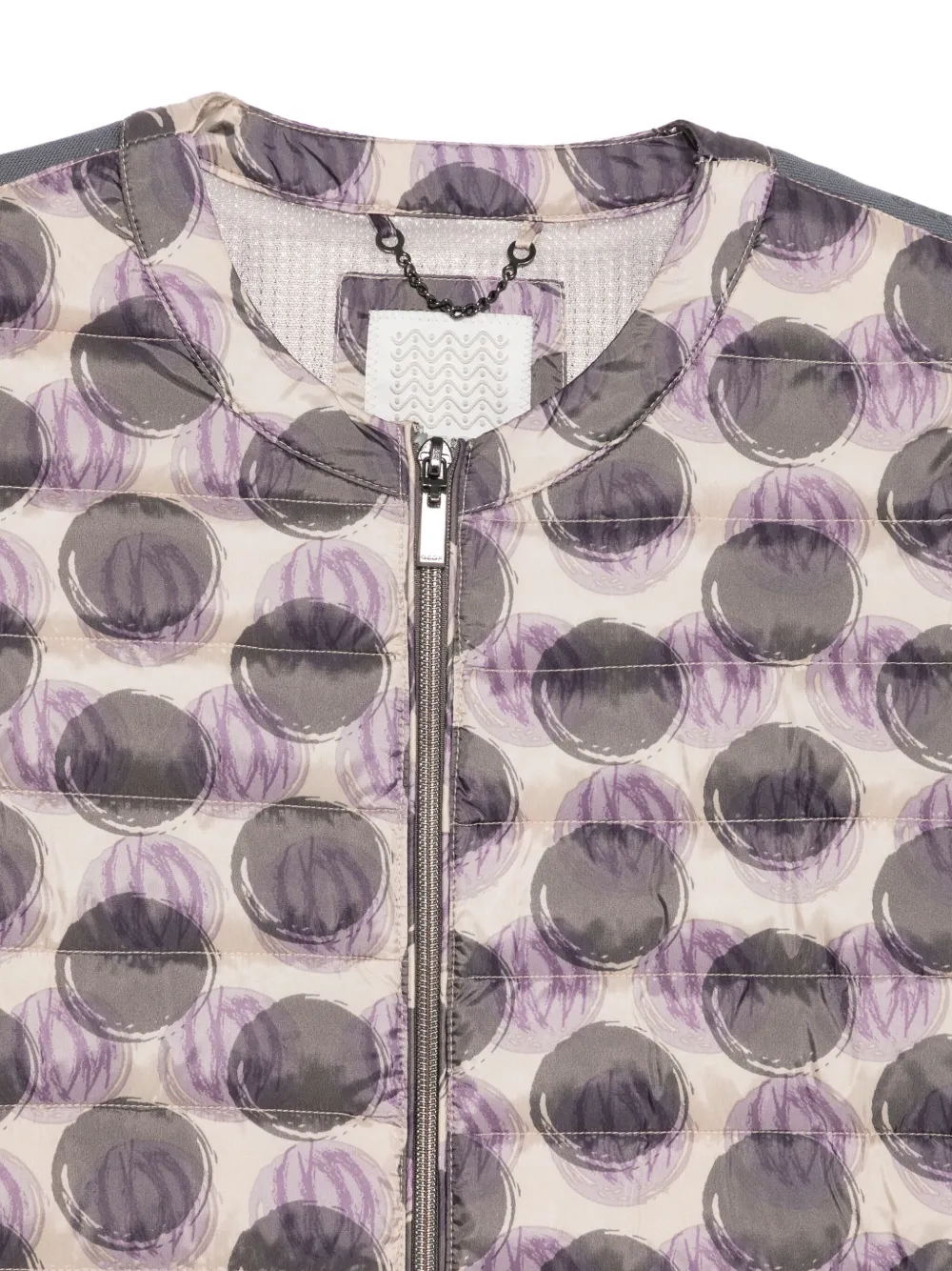 Geox Donsjack met grafische print Beige