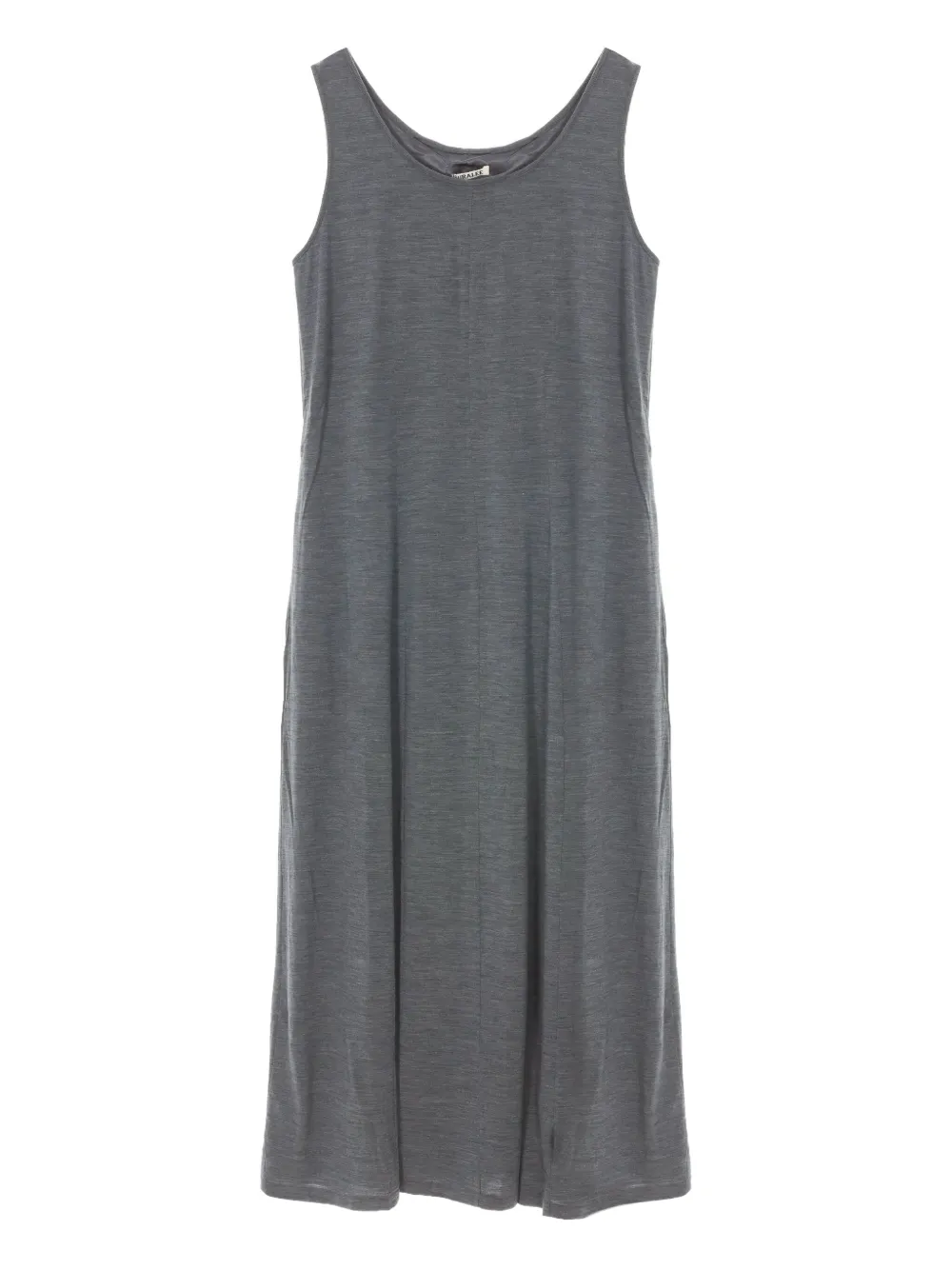 Auralee Wool Midi Dress In Gray