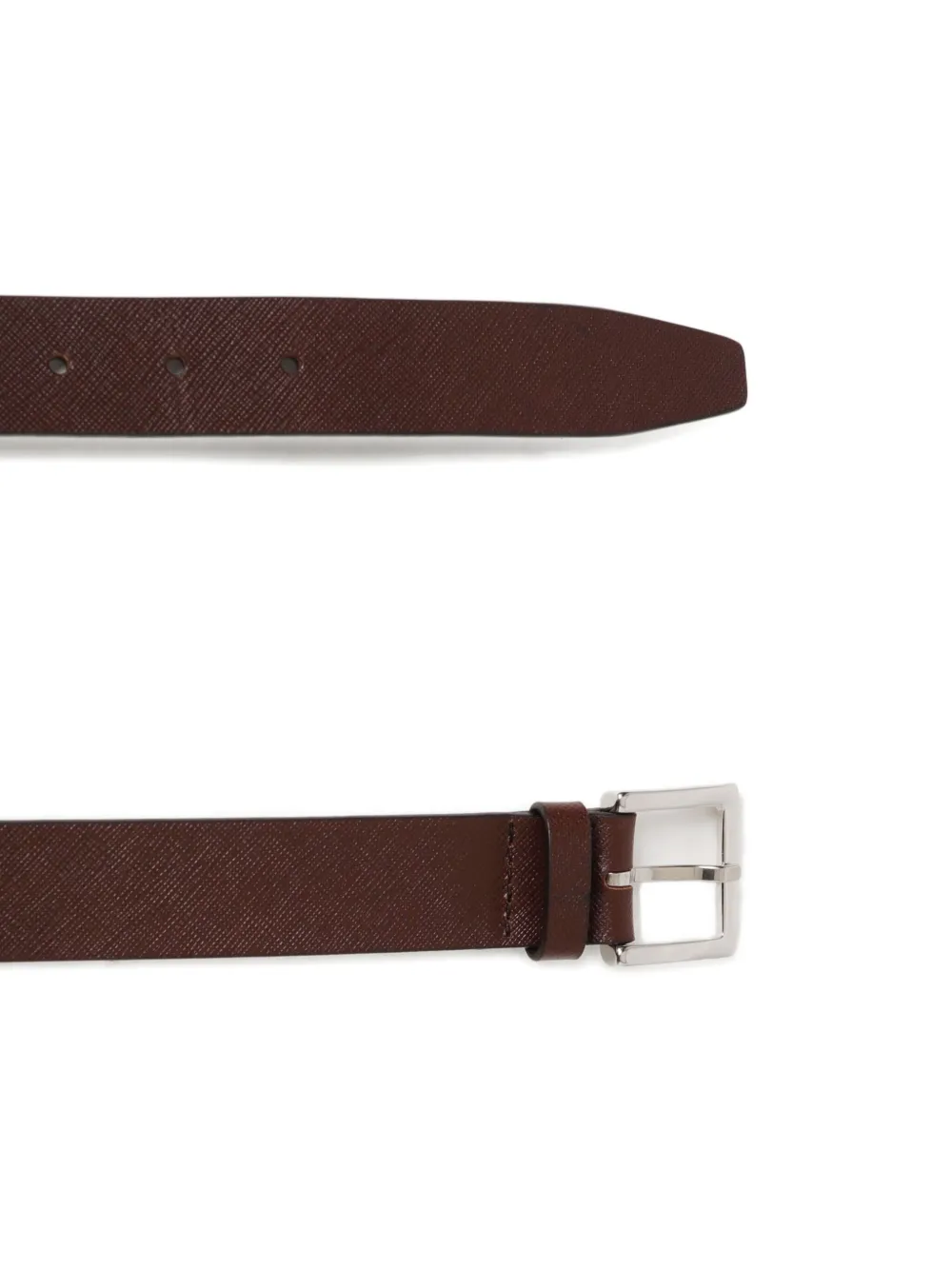 Orciani saffiano basic belt - Bruin