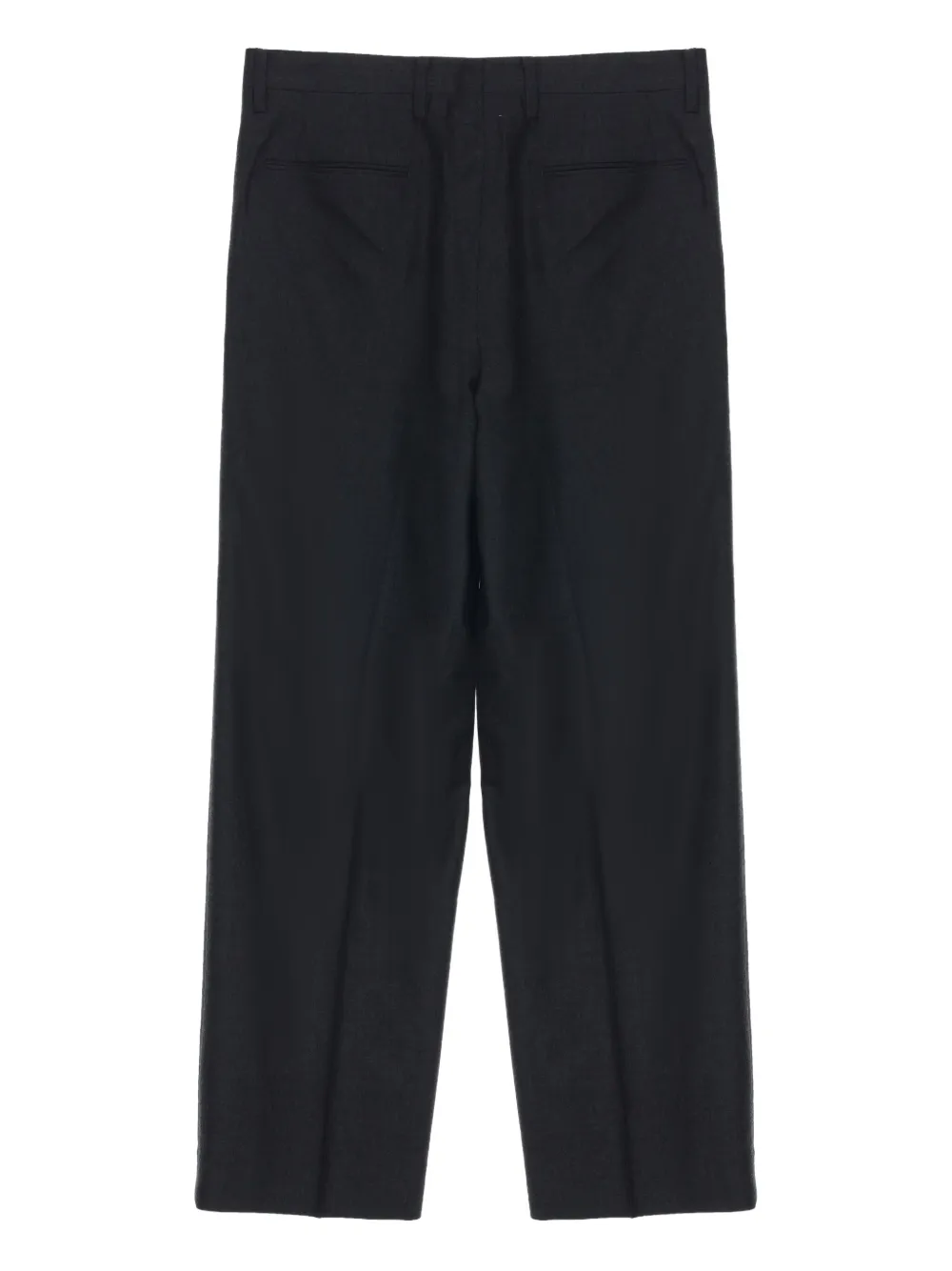 Auralee Super Light Wool Two-tuck Slacks Top Charcoal In Black