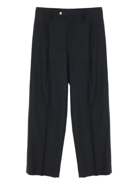 Auralee pantalones de lana con diseño de dos tonos