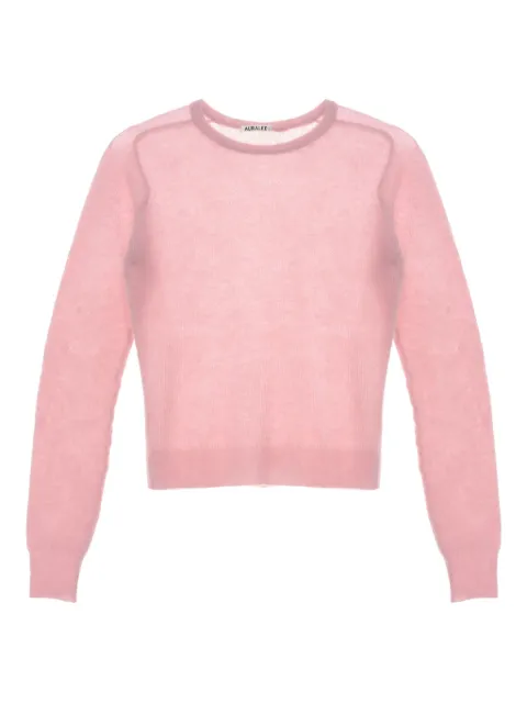 Auralee suéter con cuello redondo