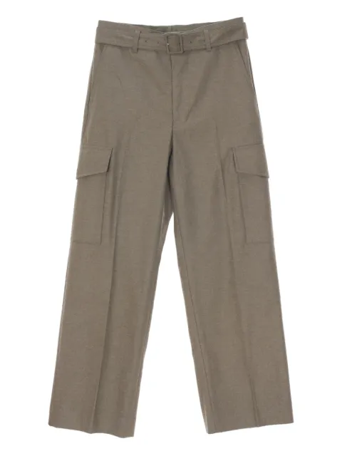 Auralee flannel cargo slacks trousers
