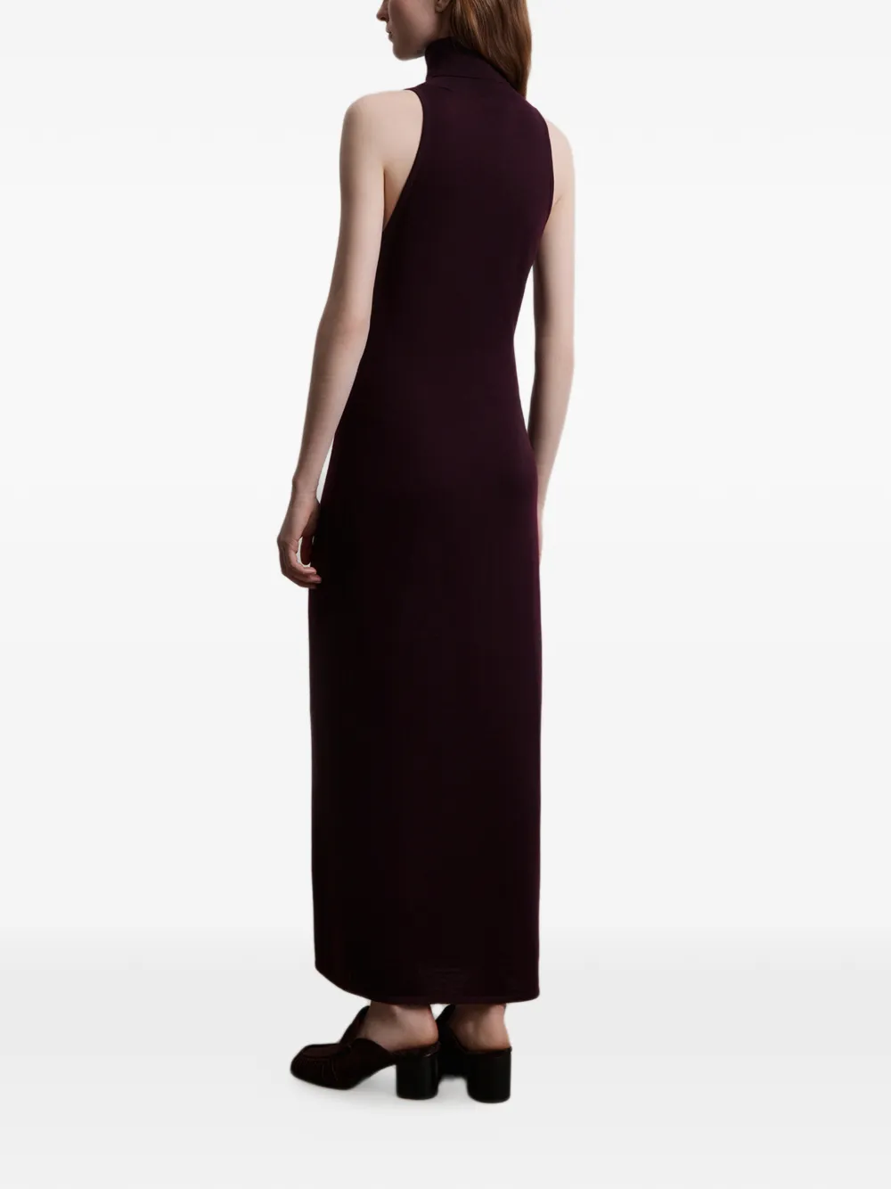 12 STOREEZ Mouwloze Maxi-jurk met col Paars