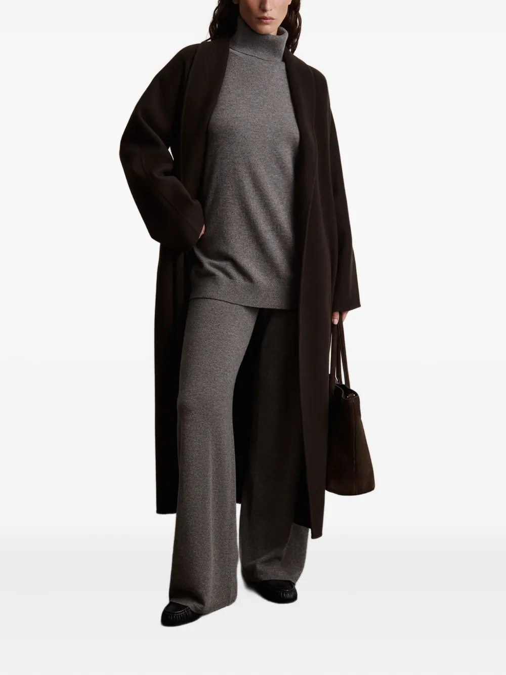 12 STOREEZ Gebreide broek - Grijs