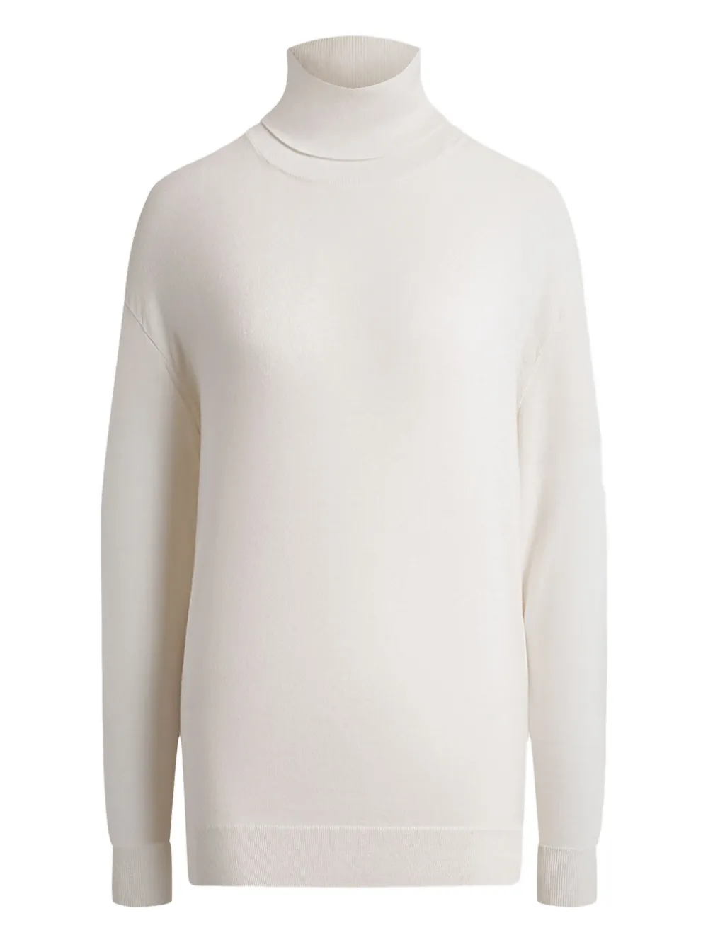 12 STOREEZ suéter con cuello de tortuga | blanco | Image 1