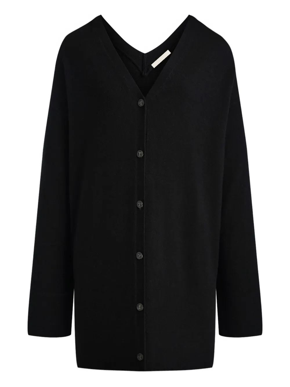 12 Storeez V-neck Buttoned Cardigan In Black