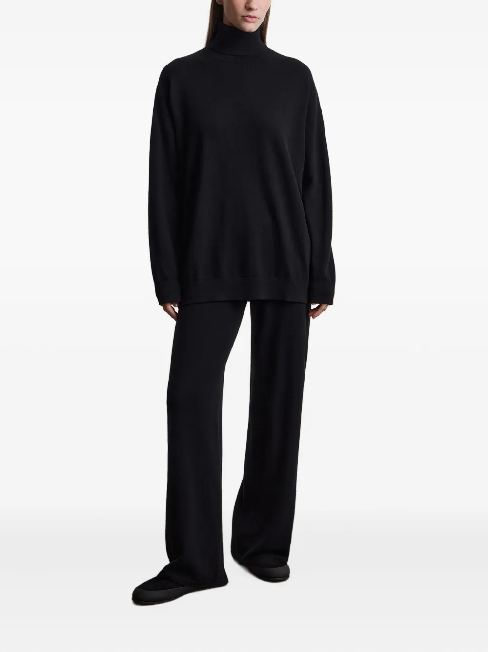 12 STOREEZ Gebreide broek - Zwart