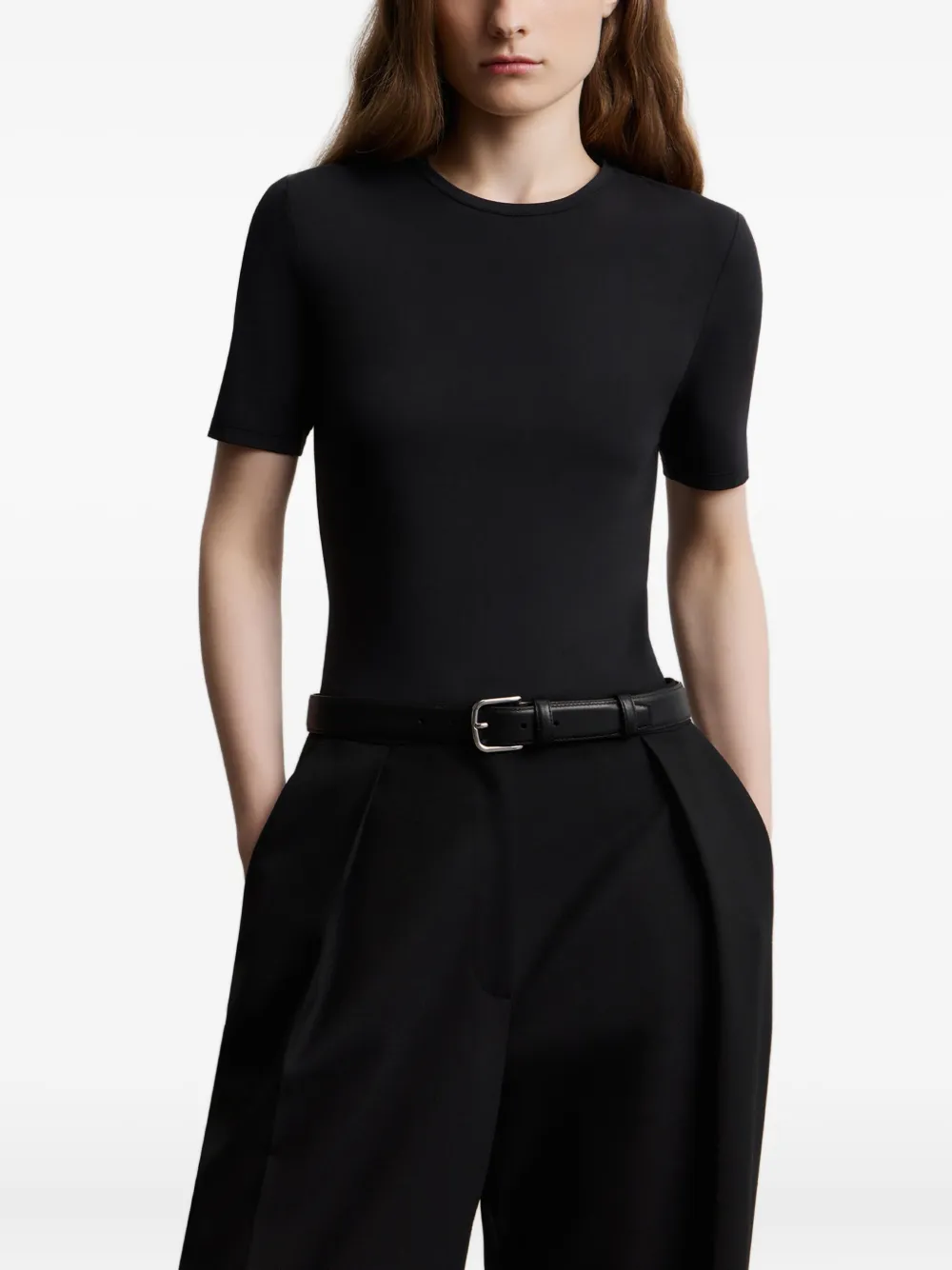 12 STOREEZ T-shirt met ronde hals Zwart