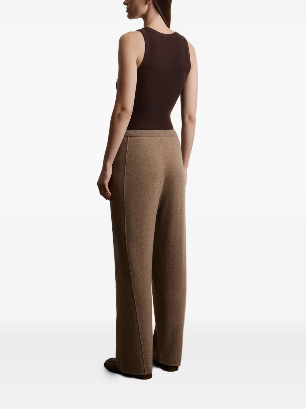 12 Storeez Drawstring Cashmere Trousers In Brown