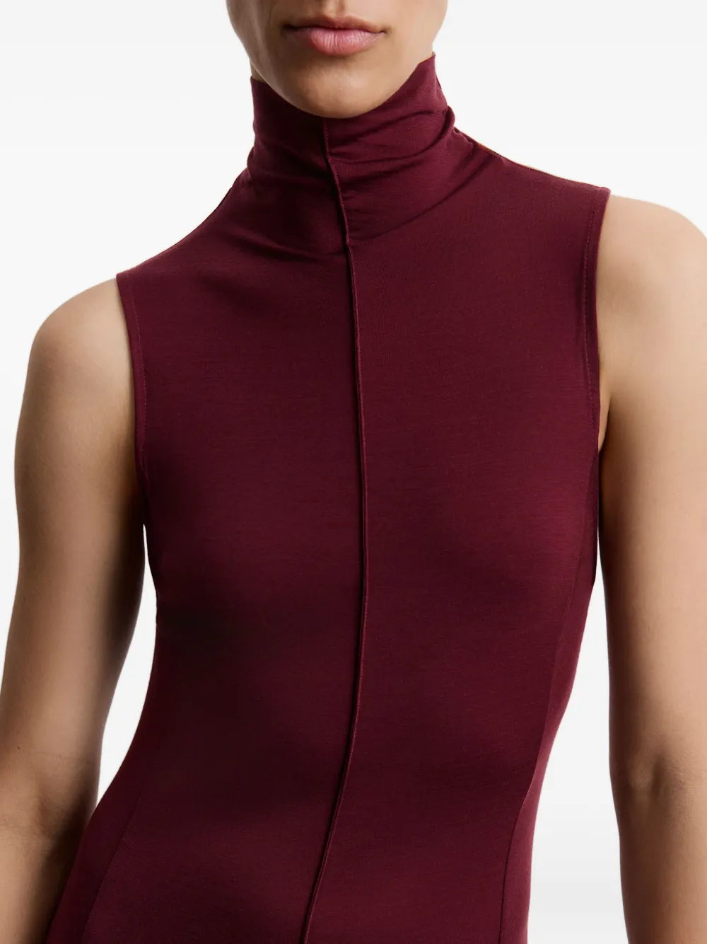 12 STOREEZ Maxi-jurk met col Rood