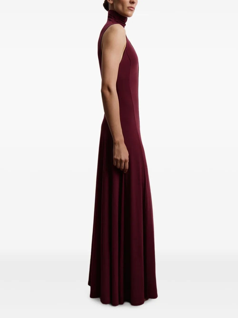 12 STOREEZ Maxi-jurk met col Rood