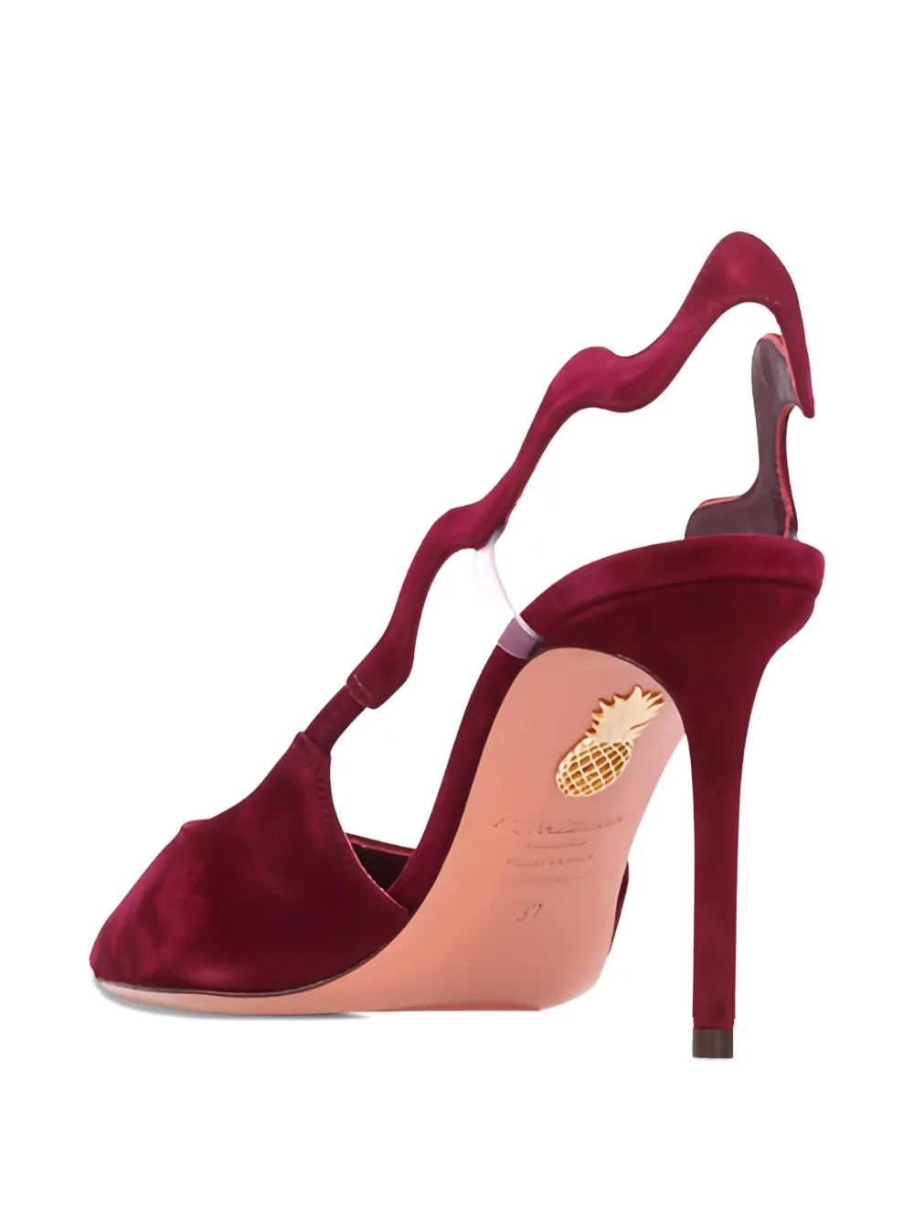 Aquazzura 8 mm Artiste Sling pumps Rood