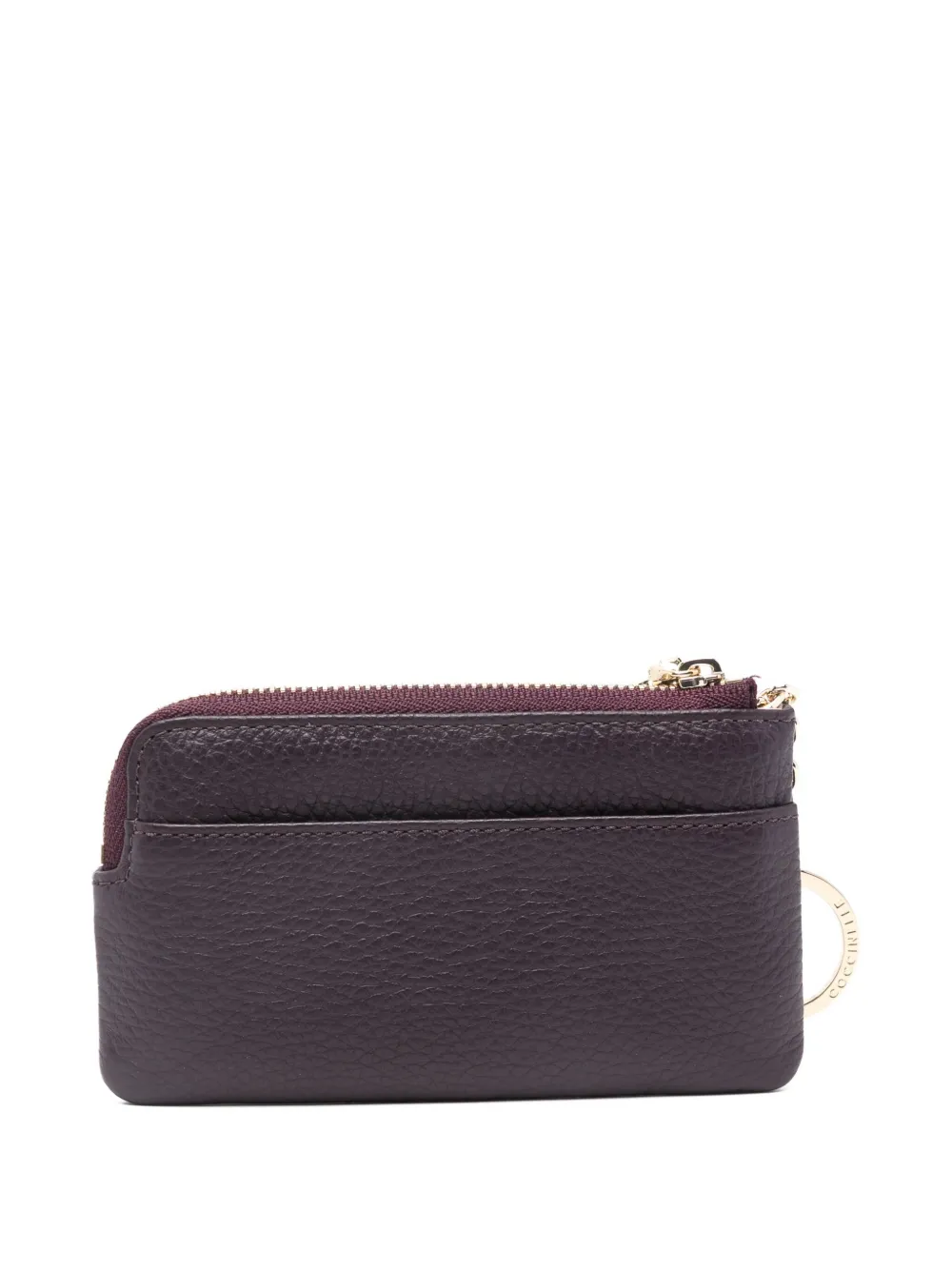 Coccinelle zip-up charm-detail leather wallet - Rood