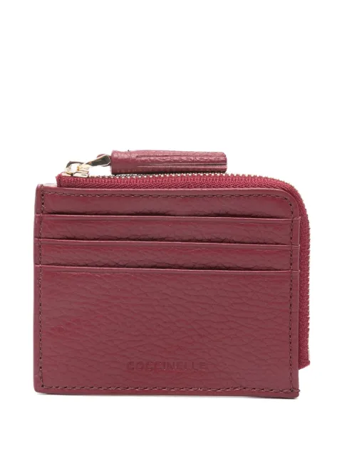 Coccinelle tassel-detail zip leather wallet