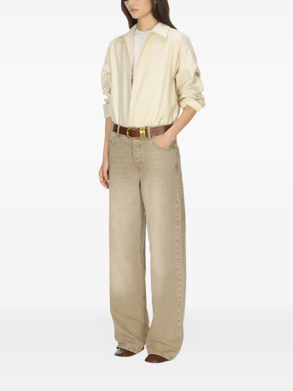 Auralee Wool Shirt In Neutral