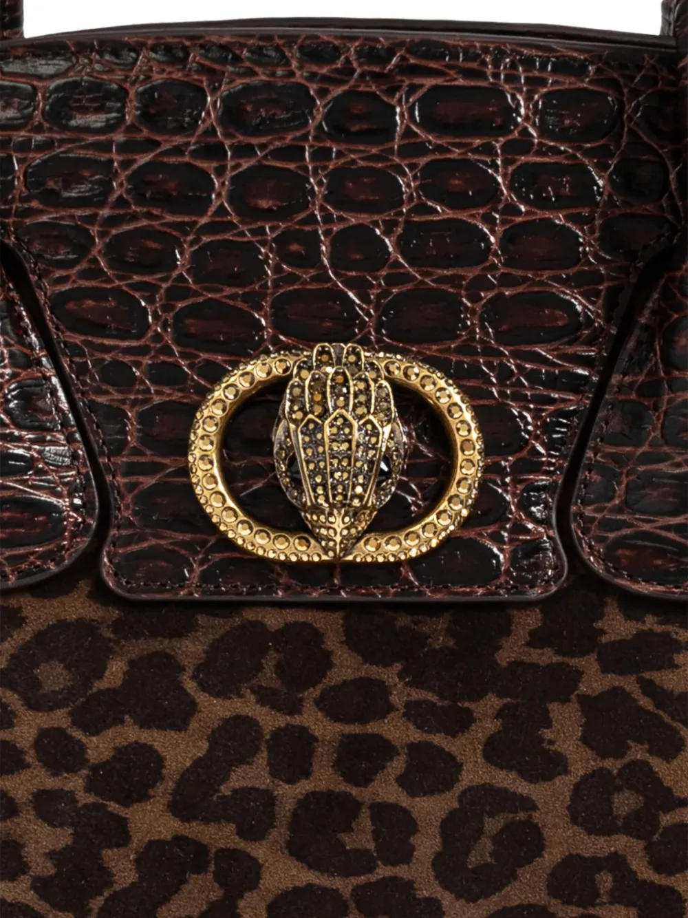 Kurt Geiger Chelsea Leopard-print Tote Bag In Brown