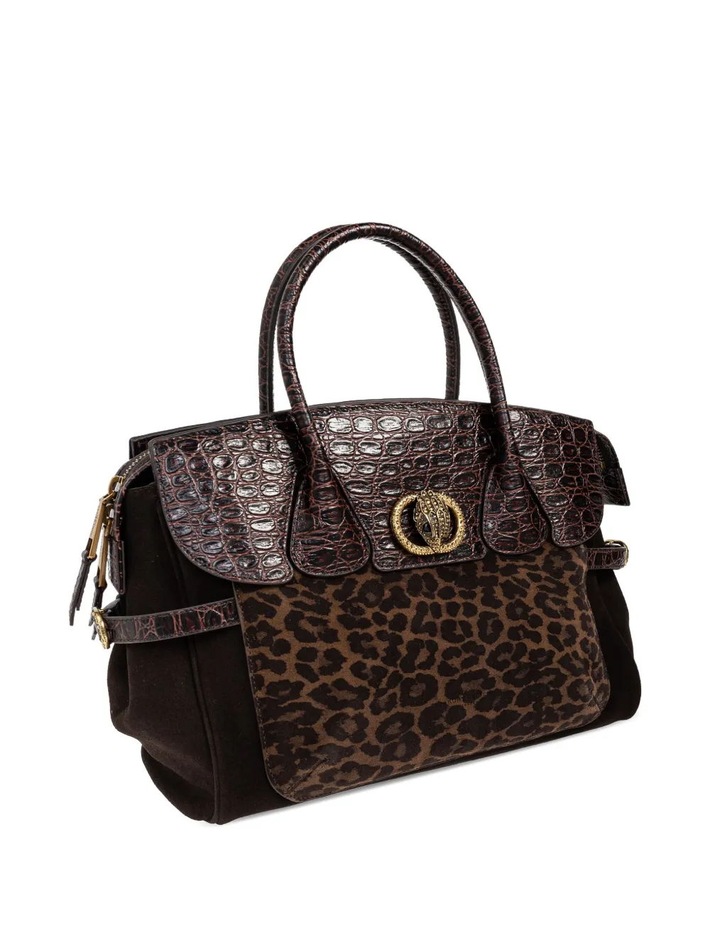 Kurt Geiger Chelsea Leopard-print Tote Bag In Brown