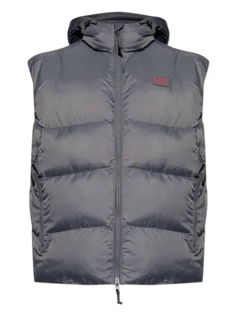 Ea7 Emporio Armani hooded zip gilet