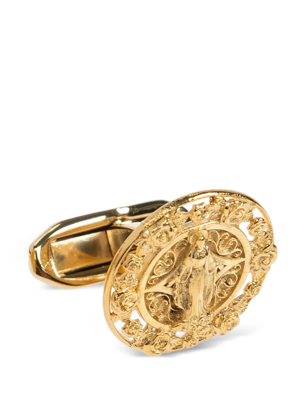 Dolce & Gabbana Ronde verfraaide manchetknopen Goud